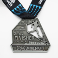 Silver Die Cast Running Game Finisher Medal