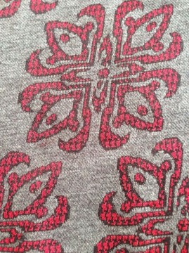 Monofil jacquard knitting fabric floral knit