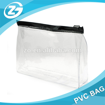 Customized clear makeup bag/cheap pvc bag/clear plastic makeup bag with zipper