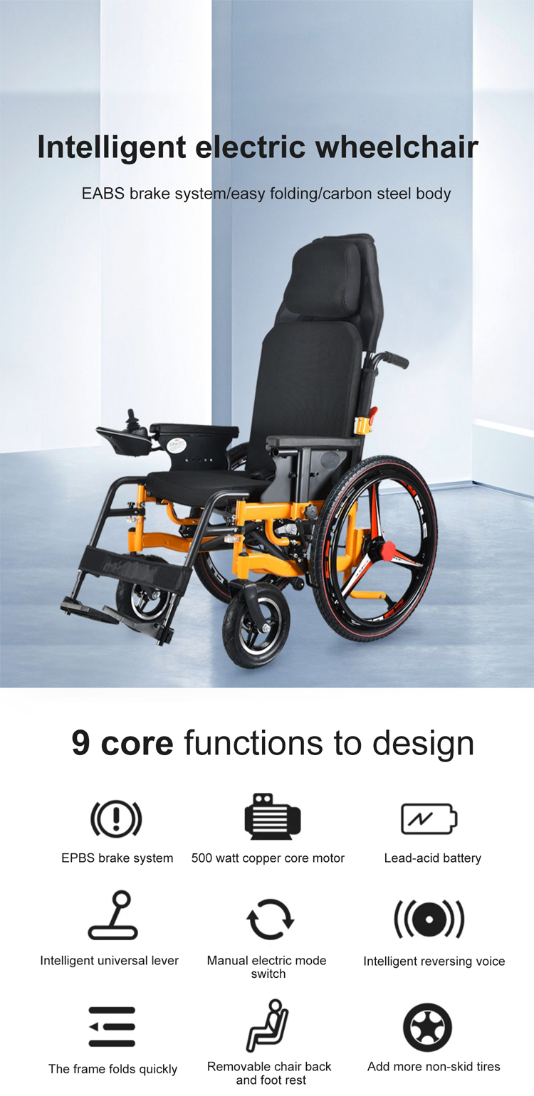 Exclusive Lightweight Foldable Weatherproof Dual Motor All Terrain Electric Wheelchairs