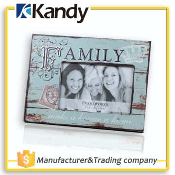 Kandy UniK Wholesale customized vertical blue family antique picture frames
