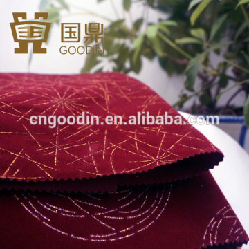 ITALIAN TEXTILE GILDED FABRIC FLOCKING