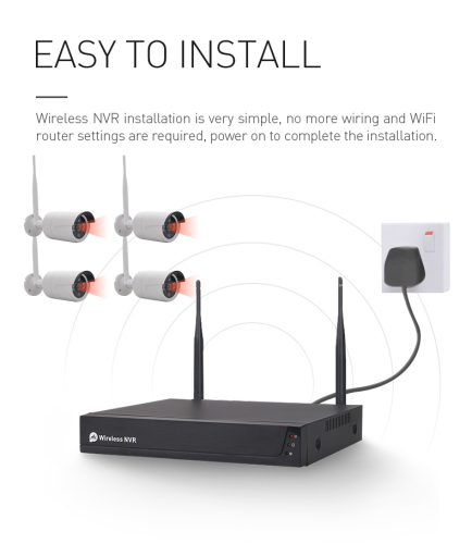 NVR Camera P2P Wireless Surveillance Camera System