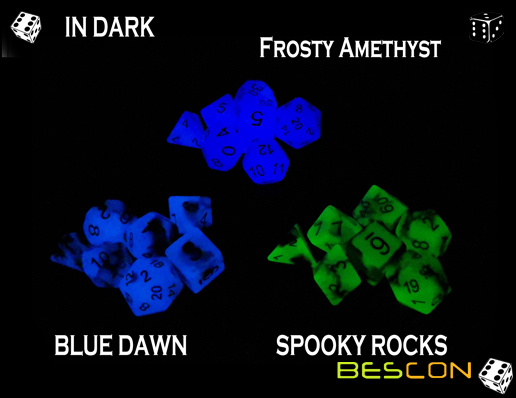 Frosty Amethyst&Spooky Rocks&Blue Dawn in Dark