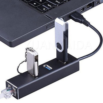 USB 3.0 Aluminum Hub with Gigabit Ethernet