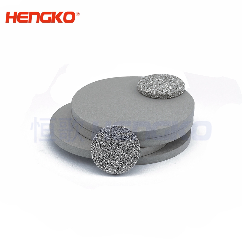 Custom industrial vacuum cleaner 0.2 micron sintered porous stainless steel filter media round disc for wastewater