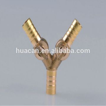 brass&copper forked hose barb switch