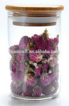 Moistureproof clear and delicate glass canister for household straight sealed scans