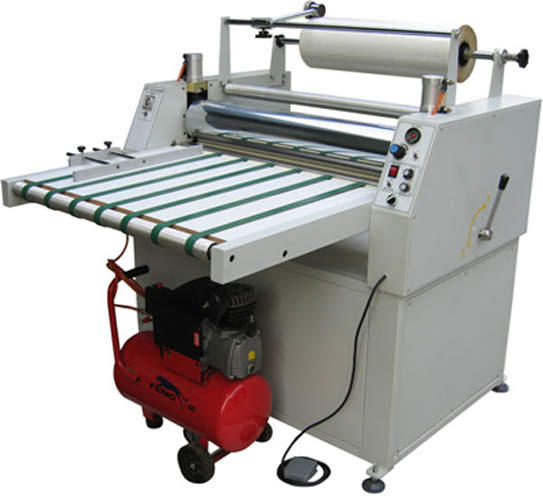 Pneumatic film laminating machine