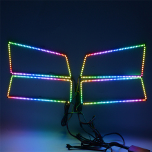 Factory Price: 2003-2006 Chevrolet Silverado Headlights with Flow Halos Kits - LED Multi-Color Light Upgrades