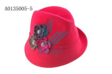 Billabong Boardwalk Red Fedora Hat Cap