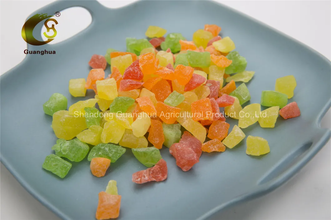Best Selling Natural Taste Papaya Dices Colored Dices