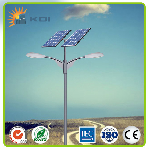 Customized height LED solar street light