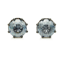 Large opal decorated stud earrings