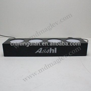 Acrylic lighting base for 4 pcs bottles /led bottle display/acrylic bottle display
