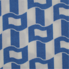 Lake Blue Printed Cotton Poplin Fabric