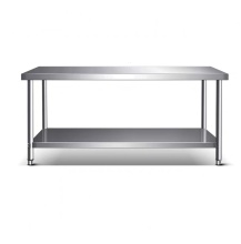 RUITAI Restaurant Equipment Kitchen Worktable with Top Shelf/Back Shelf