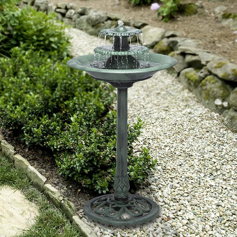 3 Tiered Pedestal Water Fountain and Birdbath