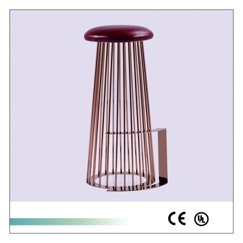 Goolee Supplier Hot Sell Metal Leather Counter Height Bar Stool