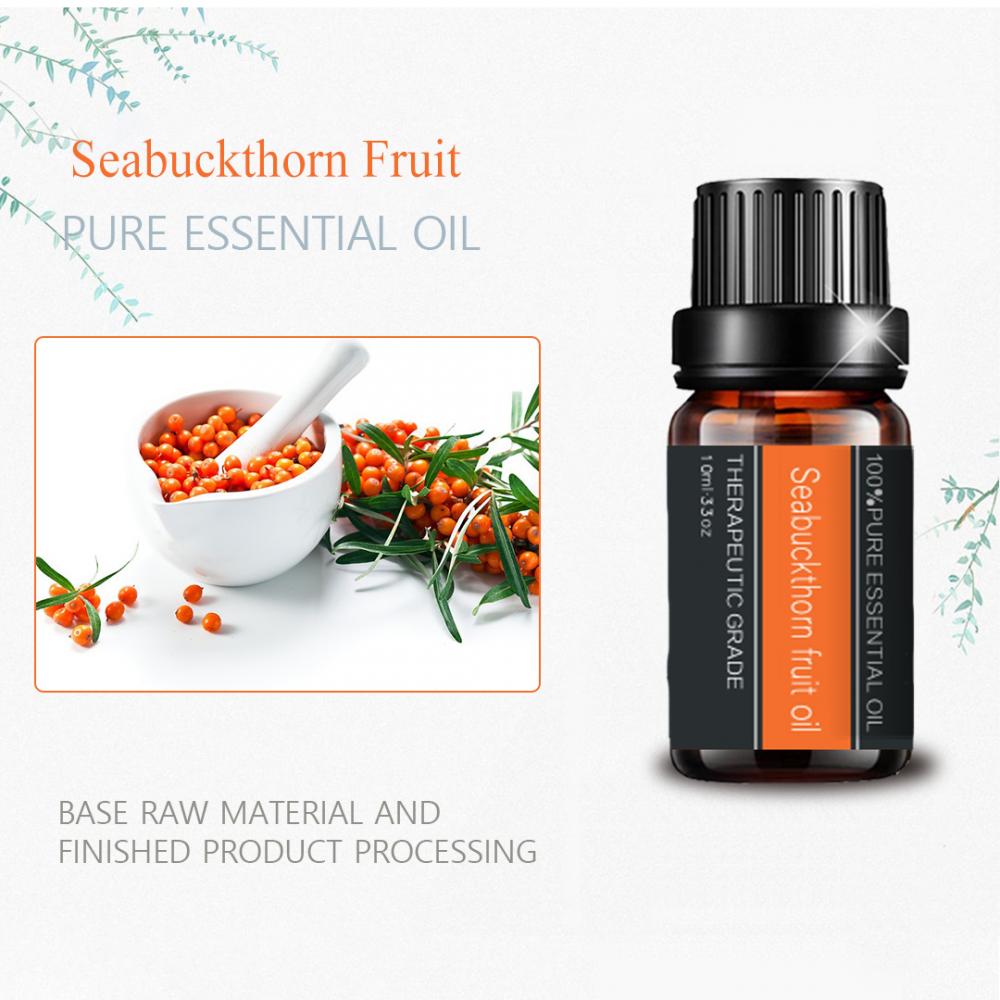 Natural Seabuckthorn Fruit Oil esencial para el cuidado de la salud
