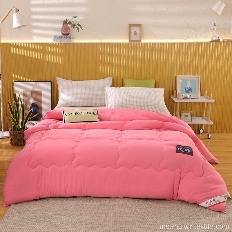 Quilted Comforter Plush Microfiber Isi Mesin Boleh Basuh