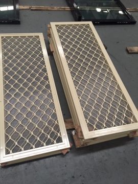 Durable Screening Aluminum Mesh Screen Roll, Diamond Grille