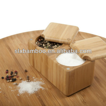 top quality bamboo salt box
