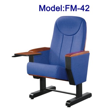 No.FM-42 Durable fabric auditorium folding seat with tablet