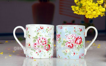 ceramic china flower tea cup