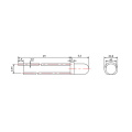 UV 385nm ສີມ່ວງ LED 3mm ເລນກັນນ້ ຳ