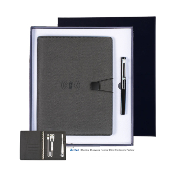 Wireless LED Lamp Powerbank with Memory Card Notebook