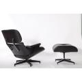 Usihlalo we-Eames Lounge Replica lonke uHlelo oluMnyama