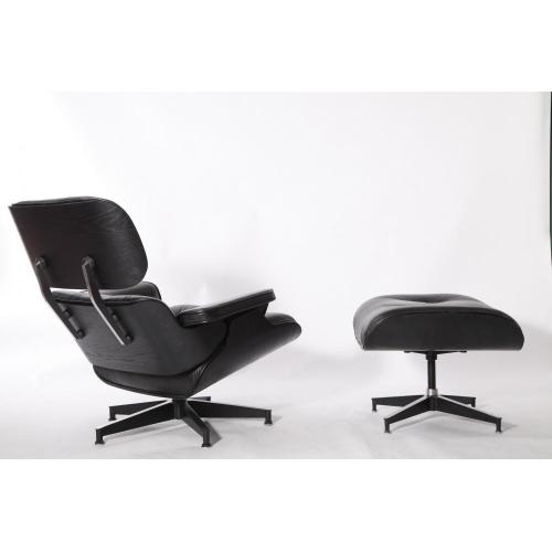 Molula-setulo oa Eames Lounge Replica All Edition e Ntšo