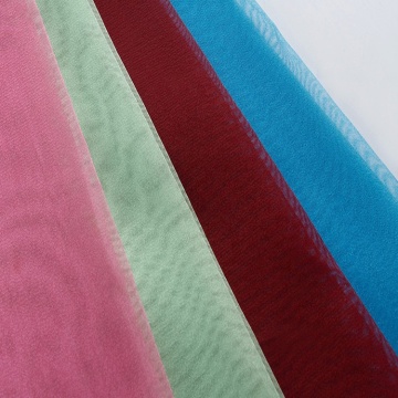 Jacquard linen organza fabric for garment