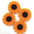 Sunflower Shaped Resin Cabochon Flachrücken Perlen Spacer für handgefertigte Kunsthandwerk Dekoration Spacer Raum Ornamente