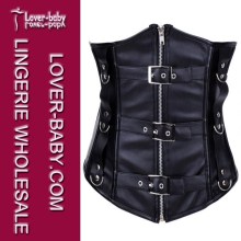 Black Steampunk Under Bust Leather Corsets (L4250)