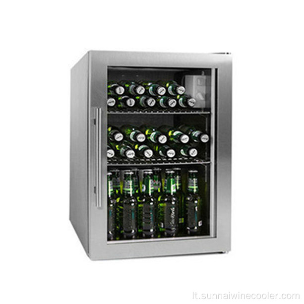 Kompresoriaus kompaktiškas šaldytuvas, skirtas sodos alui