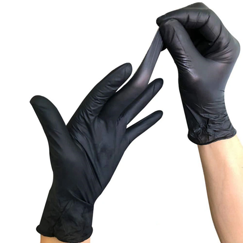 Disposable Tattoo Black Latex Glove