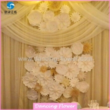 All white card paper flowers for board