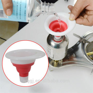 Newest mini Scalable Silicone Kitchen Funnel Leaking Oil Leak Silicone Foldable Funnel