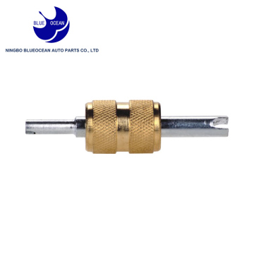 double-end screwdriver valve core tool for bore handle