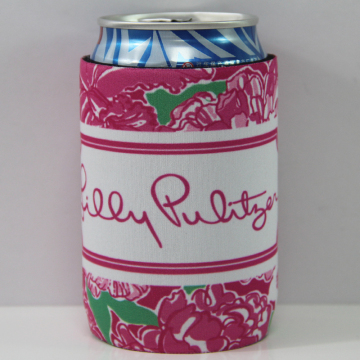 Lily puzzle printing stubby holder with rubber base