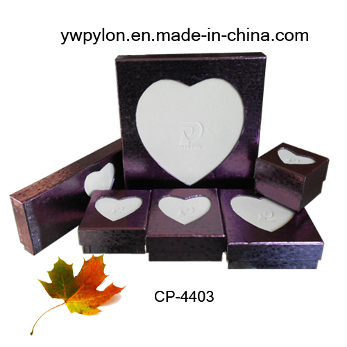 Delicate Heart Paper Jewelry Set Box (CP-4403)