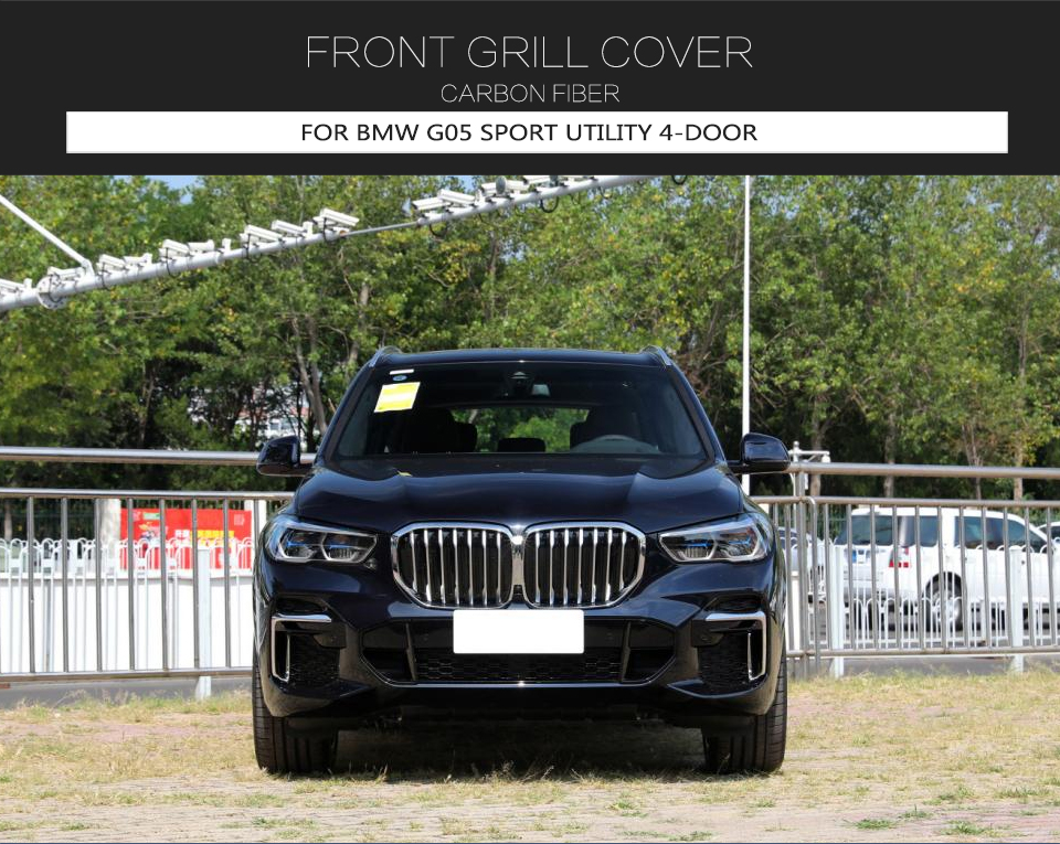 Dry Carbon Fiber X5 Kidney Grill for BMW G05 X5 M Sport xDrive40i xDrive50i M50i 4-Door 2019-2022