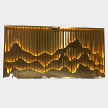 Luminous Metal Rockery Partition Stainless Steel Screen