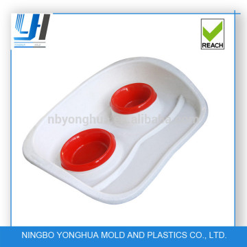 plastic dog feeding plate/ dog feeding dishes/ pet feeding plate