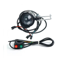 Universal Motorcycle Accessory Kit: Handlebar Switch, Headlight, Horn, & Two-Function Switch