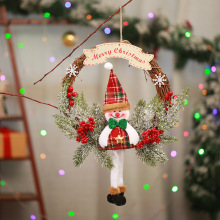 2024 Outdoor Christmas Wreaths: Wholesale 30cm Hanging Front Door Decorations