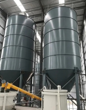 Corrugated silo and hopper