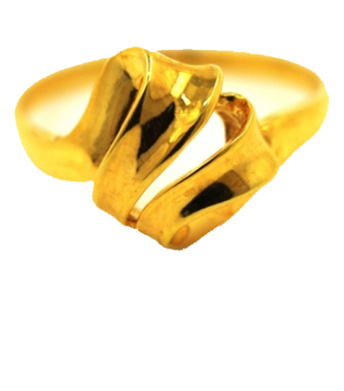 Ribbon 18 K Gold Ring Yellow Gold
